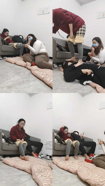 【樱樱】情侣主-让闺蜜下跪伺候-踩踏/裸足恋足舔【七】