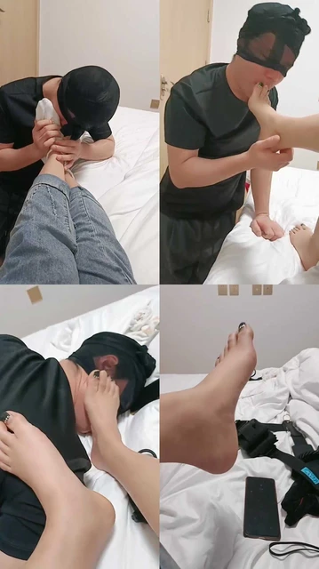 【卡罗琳】约会回家让绿帽男友舔脏鞋臭袜脚