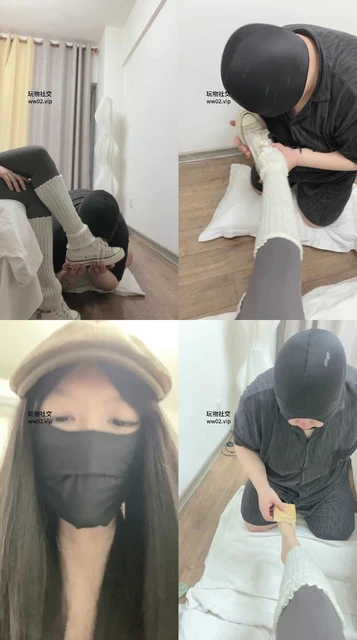 【PINK】脚喂食/清理脏鞋原味长筒袜