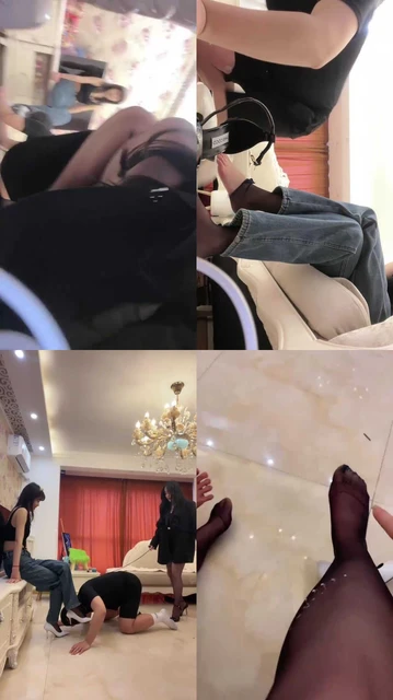 【安晴】姐妹花暴力虐打/提档/喂食/舔脏鞋底【双视角版】