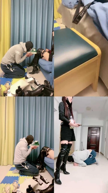 【兔兔大人】各式各样脏鞋让狗舔干净【双视角版】