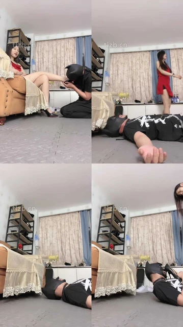 【奶萍S】高跟全体重踩踏贱奴才