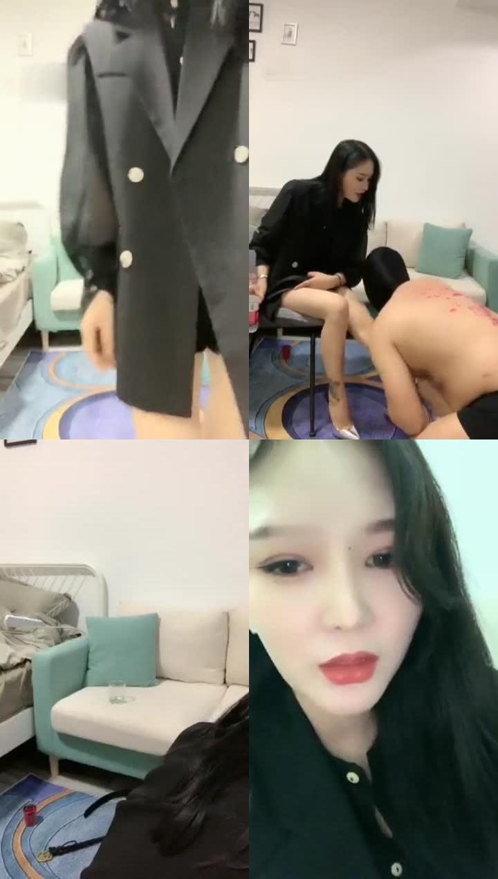 【筱月】御姐圣水滴蜡高跟调厕奴