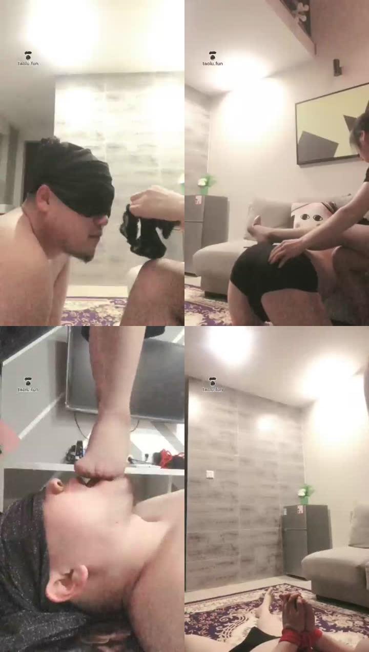 【丹丹】原味内裤羞辱灰丝深喉喂口水