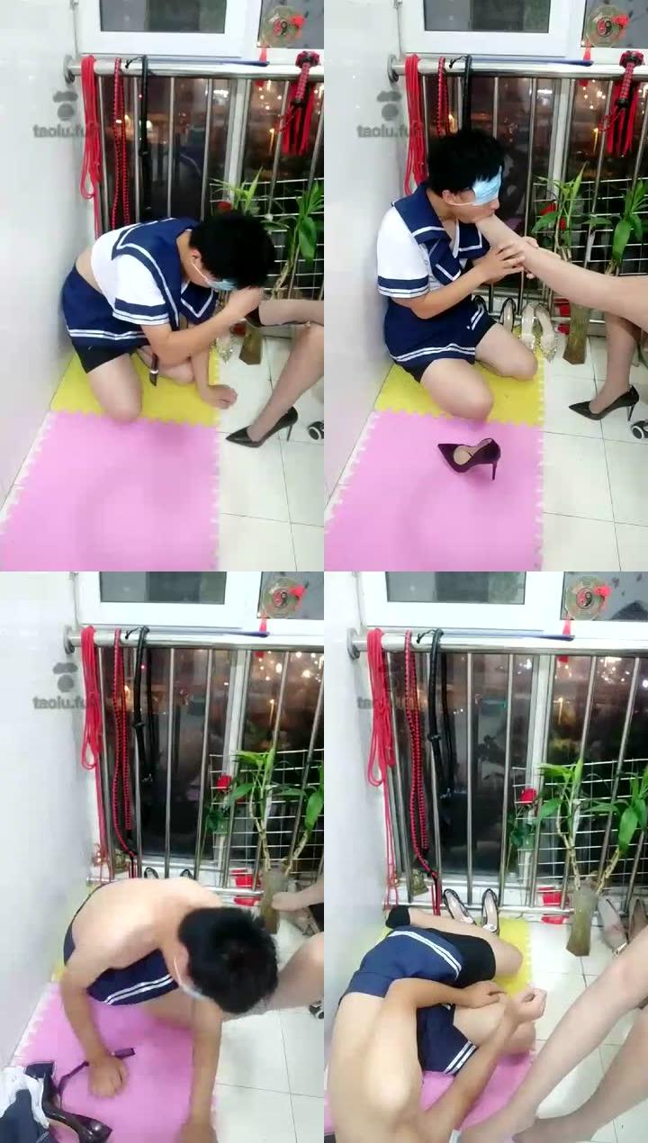 【女王大人的家奴】家奴被主子强迫穿女装羞辱