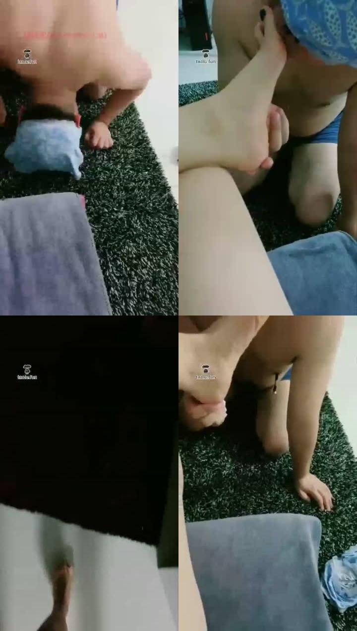 【短发】享受贱狗舔脚