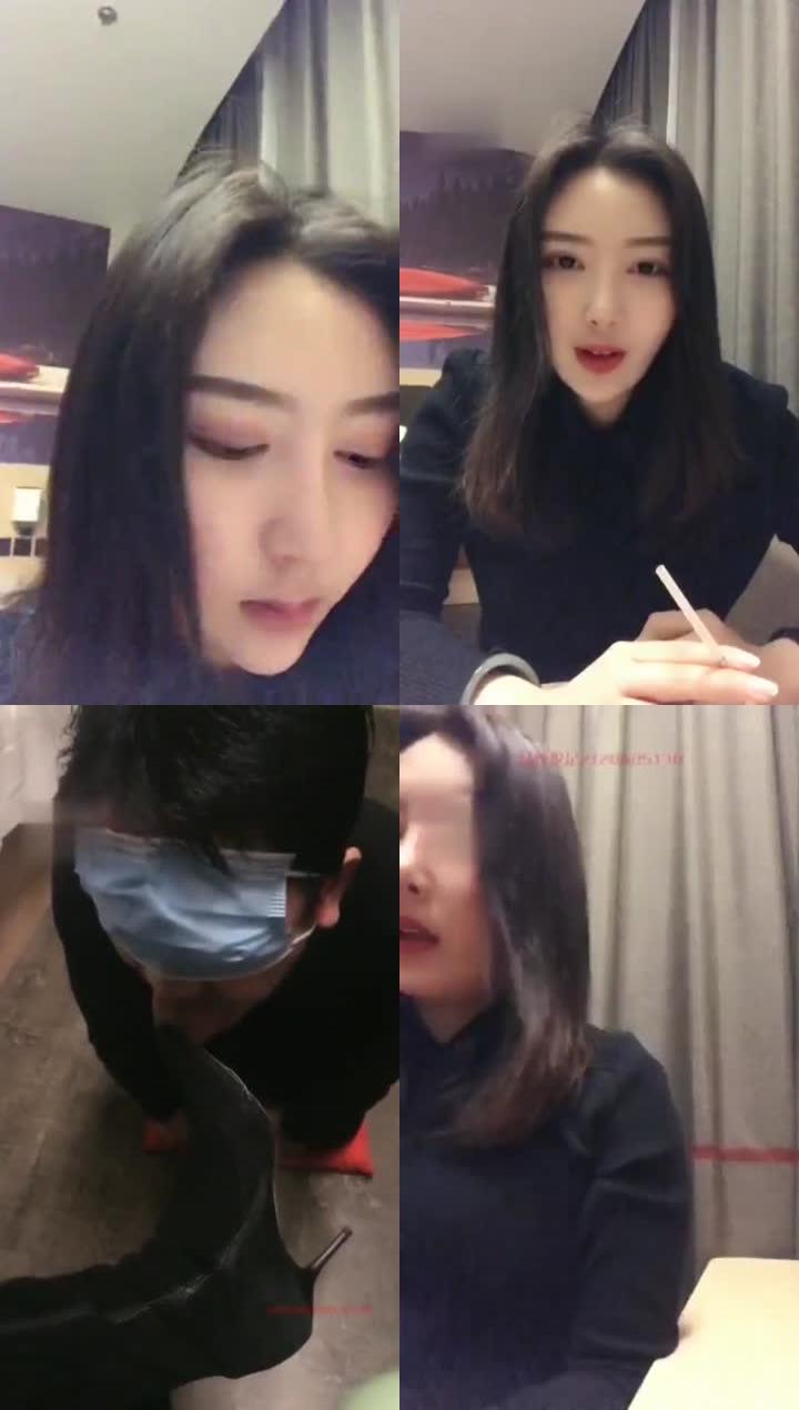 【杉杉女神】情人节前任来舔鞋底 