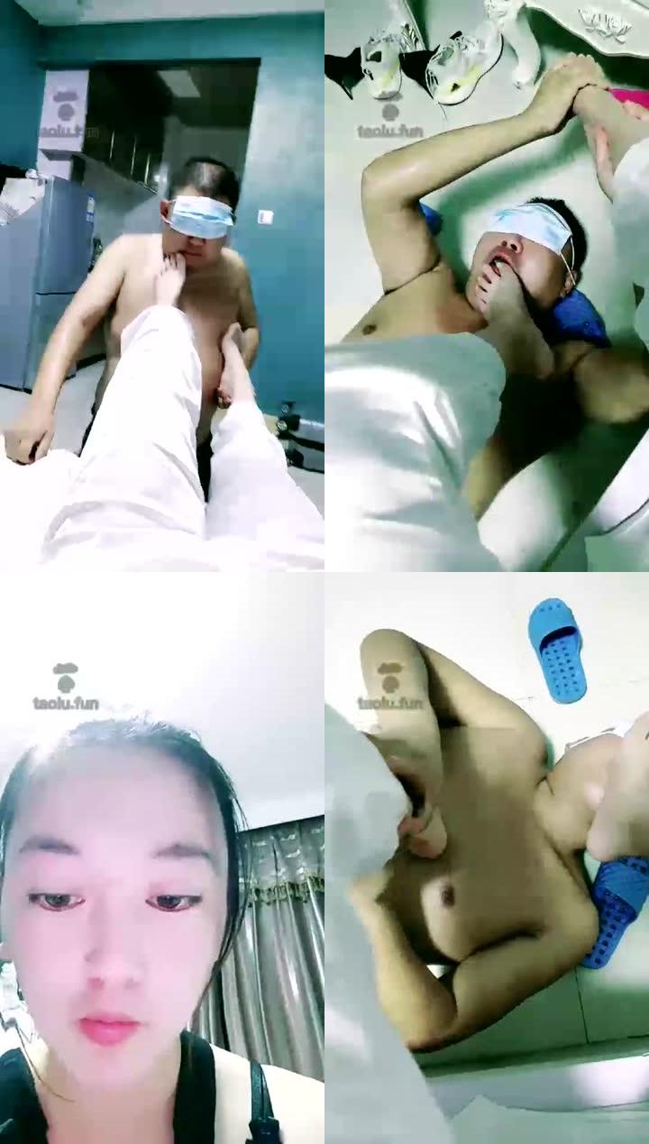 【帝雪女王】狗狗舔脚真舒服 续  