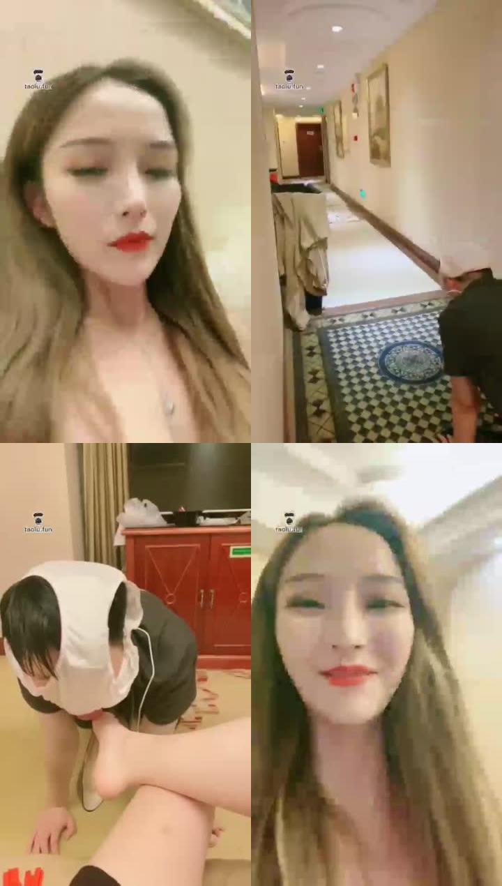 【一诺大小姐】走廊玩狗心跳加速 